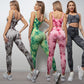 Cross Border European And American Peach Hip Lift Fitness Suit