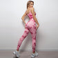 Cross Border European And American Peach Hip Lift Fitness Suit