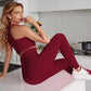 Yoga Clothes Set Bra Trousers Two-piece Set Running Fitness Nylon Moisture Wicking Quick-drying