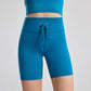 Threaded Drawstring Yoga Short Plus Size Workout Pants