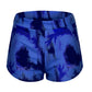 Ladies Tie Dye Printed Shorts Hip-Up Yoga Pants