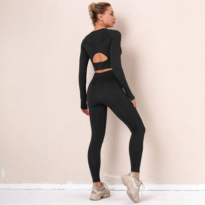 Seamless Knitted Sexy Yoga Suit Running Sports Yoga Pants