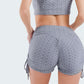 High Waist Hip Lift Yoga Sports Polyester Shorts